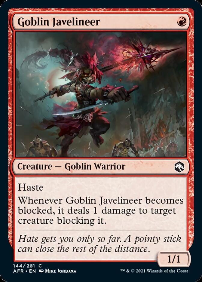 Goblin Javelineer [Dungeons & Dragons: Adventures in the Forgotten Realms] MTG Single Magic: The Gathering  | Multizone: Comics And Games