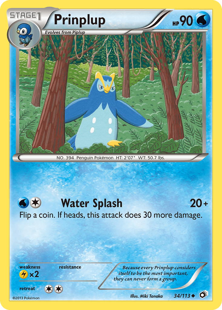 Prinplup (34/113) [Black & White: Legendary Treasures] Pokemon Single Pokémon  | Multizone: Comics And Games