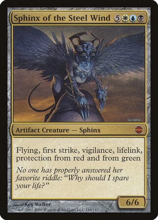 Sphinx of the Steel Wind [Alara Reborn] MTG Single Magic: The Gathering  | Multizone: Comics And Games