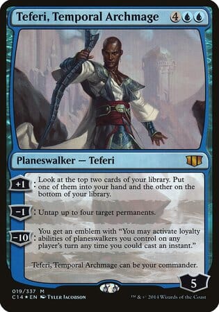 Teferi, Temporal Archmage (Commander 2014) [Commander 2014 Oversized] MTG Single Magic: The Gathering  | Multizone: Comics And Games