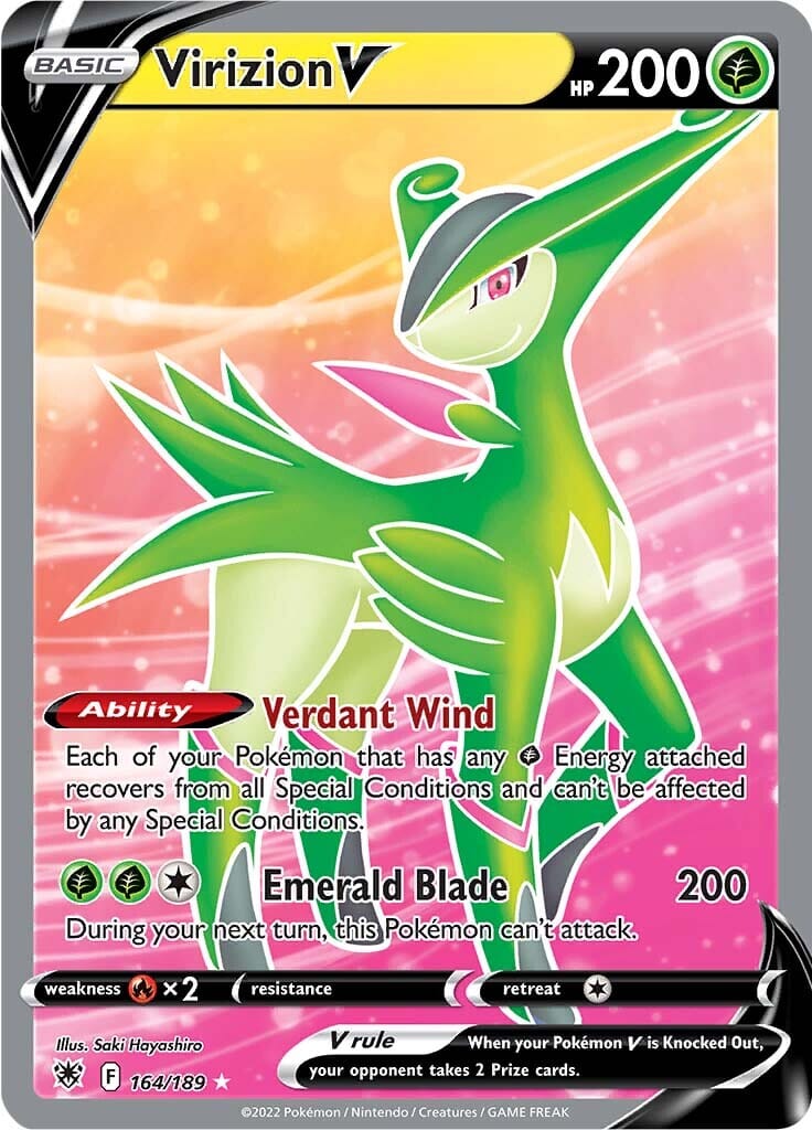 Virizion V (164/189) [Sword & Shield: Astral Radiance] Pokemon Single Pokémon  | Multizone: Comics And Games