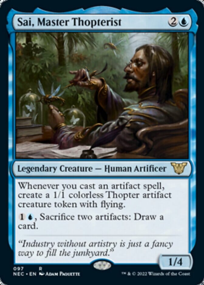 Sai, Master Thopterist [Kamigawa: Neon Dynasty Commander] MTG Single Magic: The Gathering  | Multizone: Comics And Games