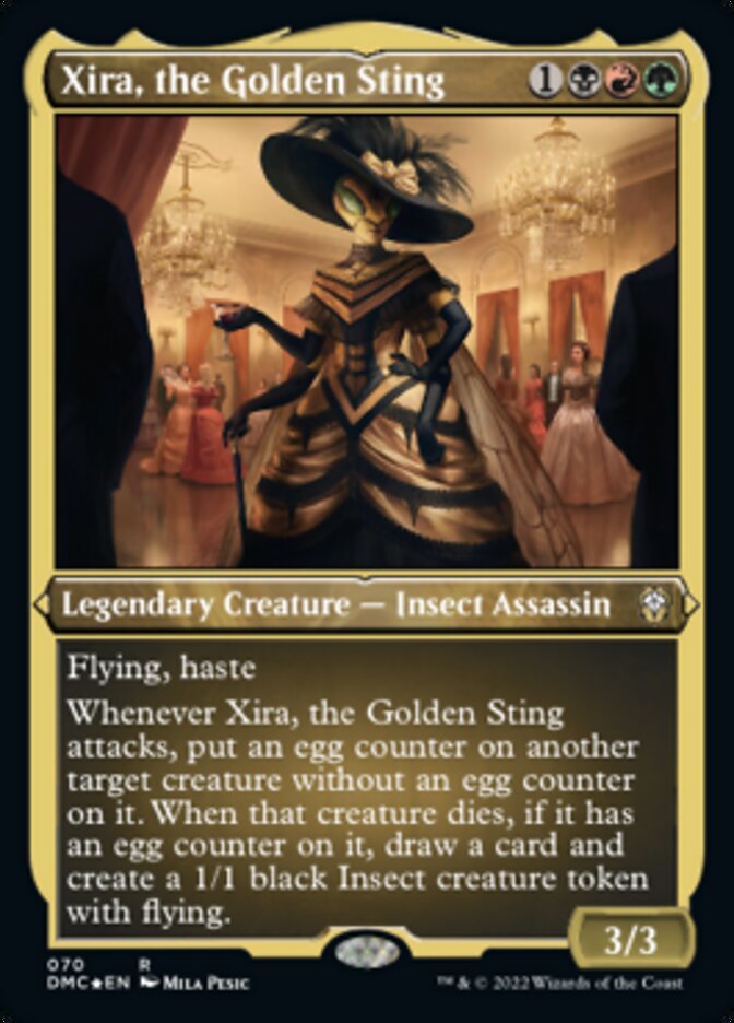 Xira, the Golden Sting (Foil Etched) [Dominaria United Commander] | Multizone: Comics And Games