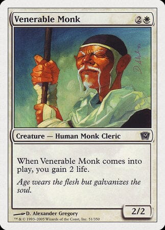 Venerable Monk [Ninth Edition] MTG Single Magic: The Gathering  | Multizone: Comics And Games