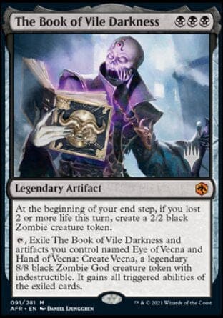 The Book of Vile Darkness (Promo Pack) [Dungeons & Dragons: Adventures in the Forgotten Realms Promos] MTG Single Magic: The Gathering  | Multizone: Comics And Games