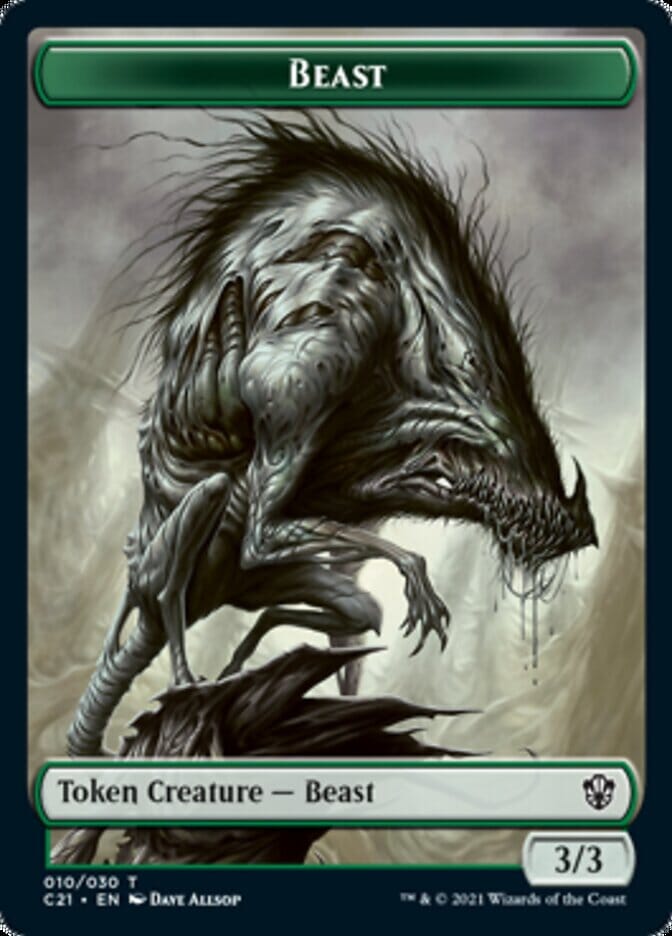 Beast (010) // Fish Token [Commander 2021 Tokens] MTG Single Magic: The Gathering  | Multizone: Comics And Games