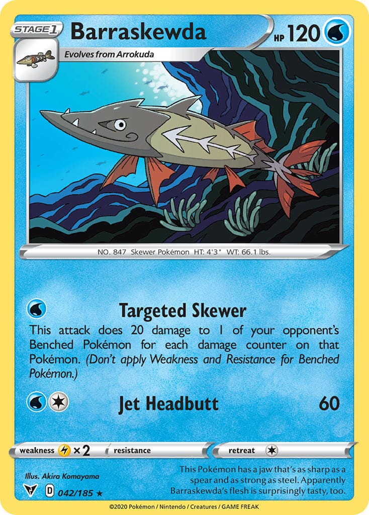 Barraskewda (042/185) [Sword & Shield: Vivid Voltage] Pokemon Single Pokémon  | Multizone: Comics And Games