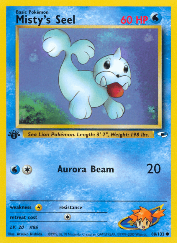 Misty's Seel (88/132) [Gym Heroes 1st Edition] Pokemon Single Pokémon  | Multizone: Comics And Games