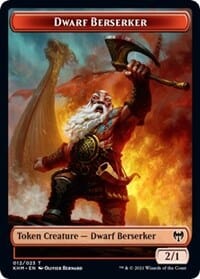 Dwarf Beserker // Bird Double-sided Token [Kaldheim Tokens] MTG Single Magic: The Gathering  | Multizone: Comics And Games