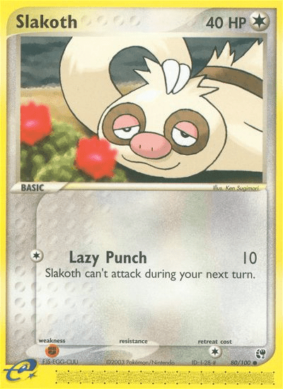 Slakoth (80/100) [EX: Sandstorm] Pokemon Single Pokémon  | Multizone: Comics And Games