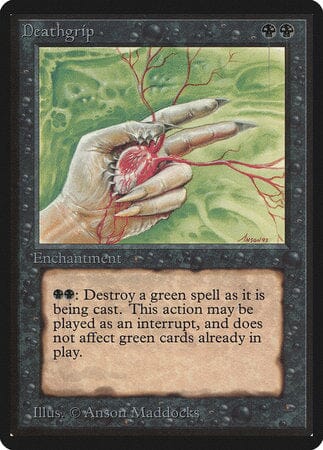 Deathgrip [Limited Edition Beta] MTG Single Magic: The Gathering  | Multizone: Comics And Games