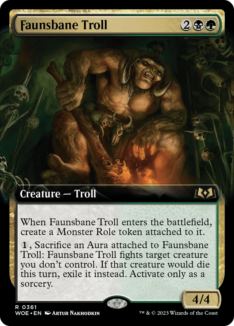 Faunsbane Troll (Extended Art) [Wilds of Eldraine] | Multizone: Comics And Games