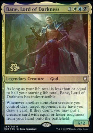 Bane, Lord of Darkness [Commander Legends: Battle for Baldur's Gate Prerelease Promos] MTG Single Magic: The Gathering  | Multizone: Comics And Games