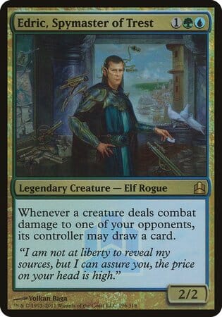 Edric, Spymaster of Trest (Commander Launch Promo) [Commander 2011 Launch Party] MTG Single Magic: The Gathering  | Multizone: Comics And Games