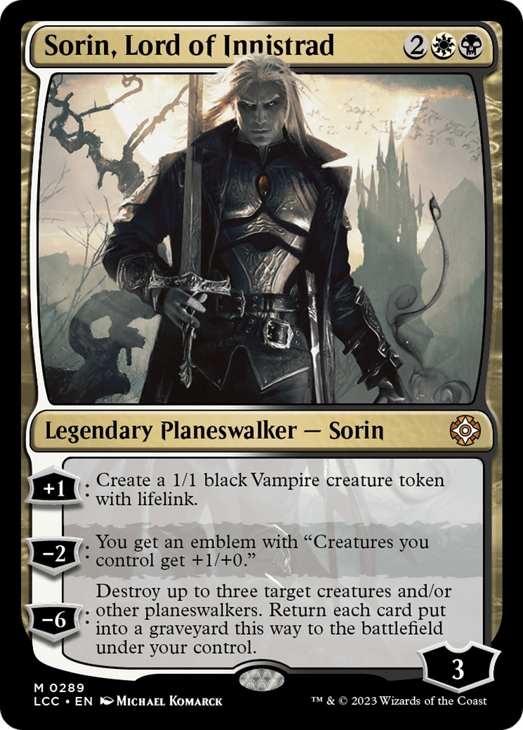 Sorin, Lord of Innistrad [The Lost Caverns of Ixalan Commander] MTG Single Magic: The Gathering  | Multizone: Comics And Games