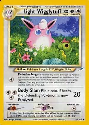 Light Wigglytuff (54/105) [Neo Destiny Unlimited] Pokemon Single Pokémon  | Multizone: Comics And Games