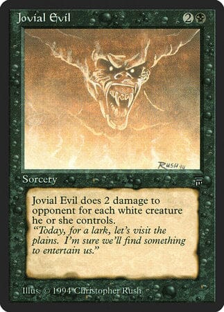 Jovial Evil [Legends] MTG Single Magic: The Gathering  | Multizone: Comics And Games