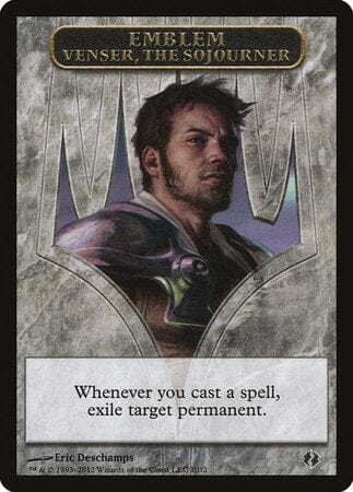 Emblem - Venser, the Sojourner [Duel Decks: Venser vs. Koth Tokens] MTG Single Magic: The Gathering  | Multizone: Comics And Games