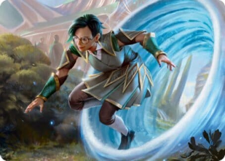 Vortex Runner Art Card [Strixhaven: School of Mages Art Series] MTG Single Magic: The Gathering  | Multizone: Comics And Games
