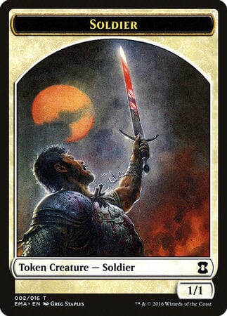 Soldier Token [Eternal Masters Tokens] MTG Single Magic: The Gathering  | Multizone: Comics And Games