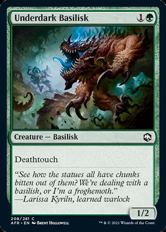 Underdark Basilisk [Dungeons & Dragons: Adventures in the Forgotten Realms] MTG Single Magic: The Gathering  | Multizone: Comics And Games