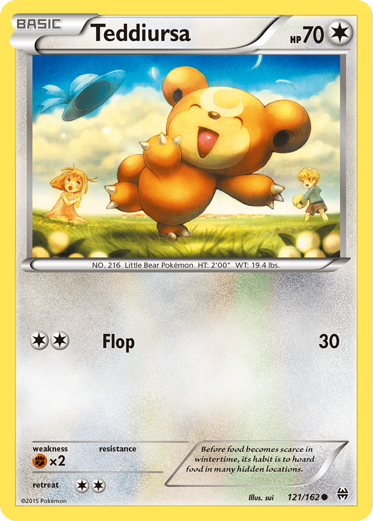 Teddiursa (121/162) [XY: BREAKthrough] Pokemon Single Pokémon  | Multizone: Comics And Games