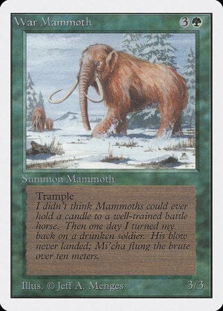War Mammoth [Unlimited Edition] MTG Single Magic: The Gathering  | Multizone: Comics And Games