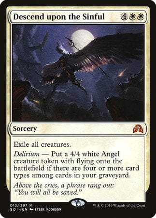 Descend upon the Sinful [Shadows over Innistrad] MTG Single Magic: The Gathering  | Multizone: Comics And Games