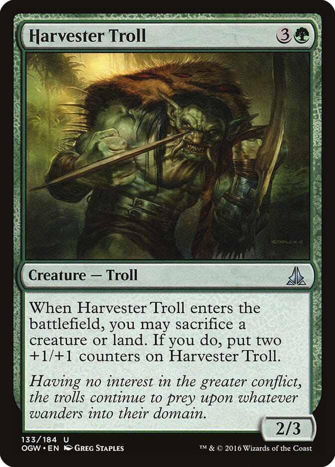Harvester Troll [Oath of the Gatewatch] MTG Single Magic: The Gathering  | Multizone: Comics And Games