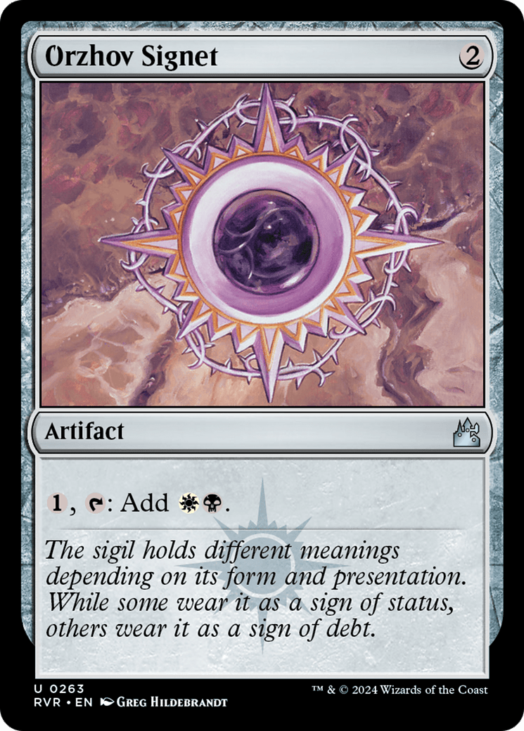 Orzhov Signet [Ravnica Remastered] MTG Single Magic: The Gathering  | Multizone: Comics And Games