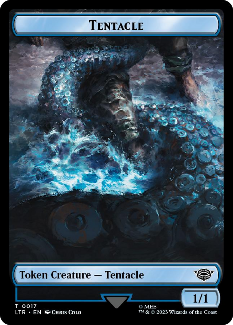 Tentacle // Food (0022) Double-Sided Token (Surge Foil) [The Lord of the Rings: Tales of Middle-Earth Tokens] | Multizone: Comics And Games