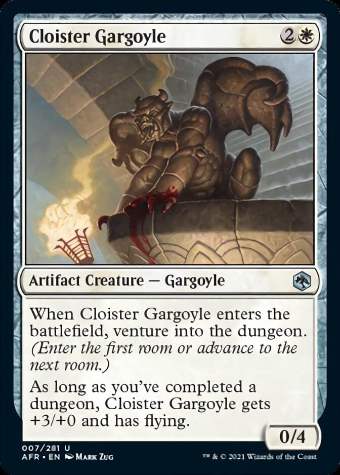 Cloister Gargoyle [Dungeons & Dragons: Adventures in the Forgotten Realms] MTG Single Magic: The Gathering  | Multizone: Comics And Games