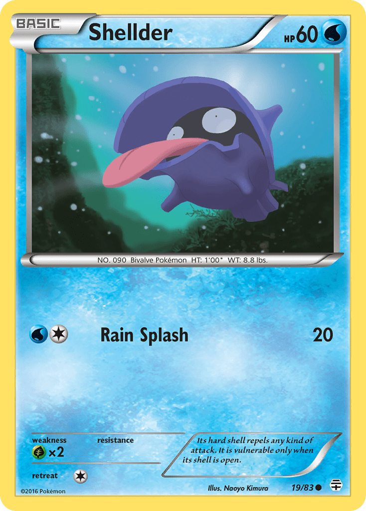Shellder (19/83) [XY: Generations] Pokemon Single Pokémon  | Multizone: Comics And Games