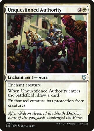 Unquestioned Authority [Commander 2018] MTG Single Magic: The Gathering  | Multizone: Comics And Games