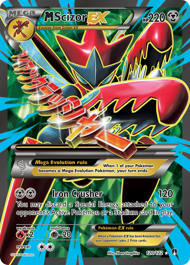 M Scizor EX (120/122) [XY: BREAKpoint] Pokemon Single Pokémon  | Multizone: Comics And Games