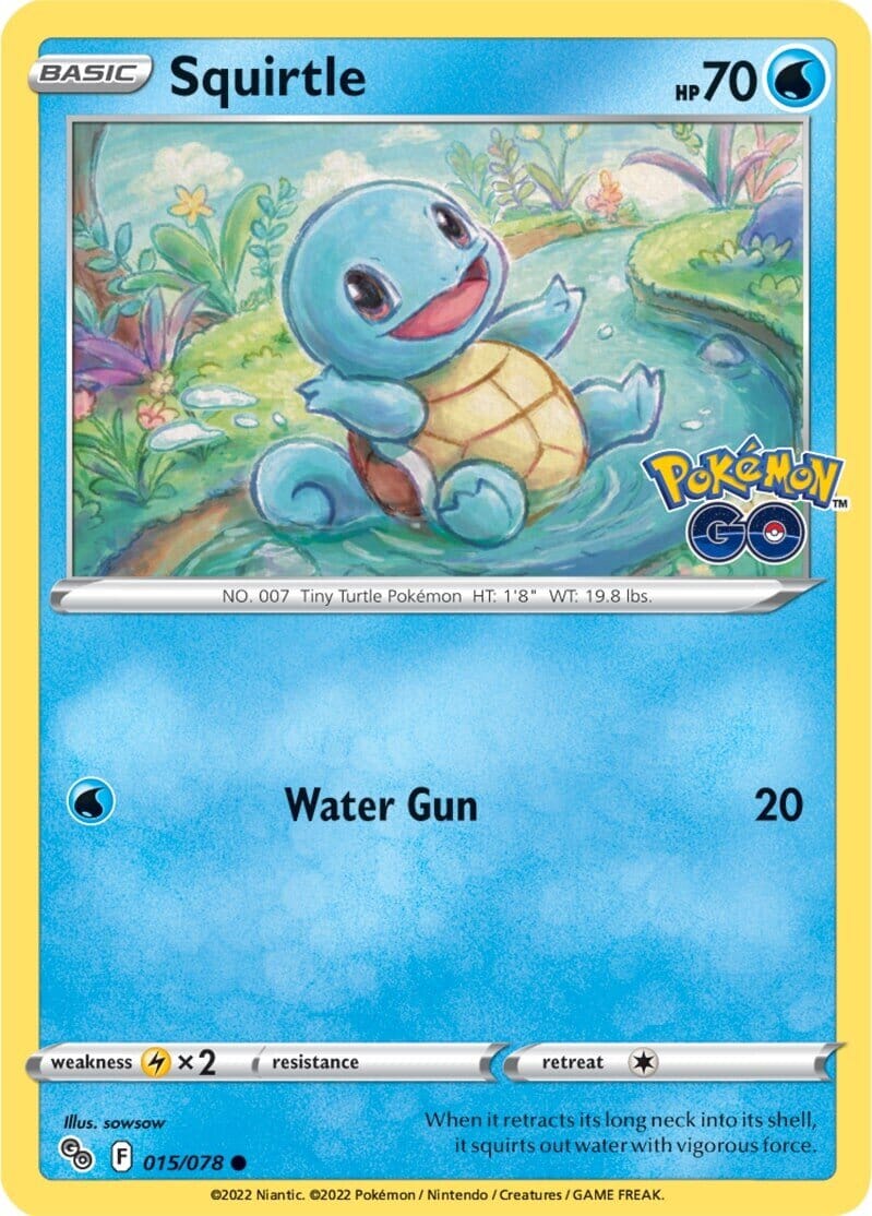 Squirtle (015/078) [Pokémon GO] Pokemon Single Pokémon  | Multizone: Comics And Games