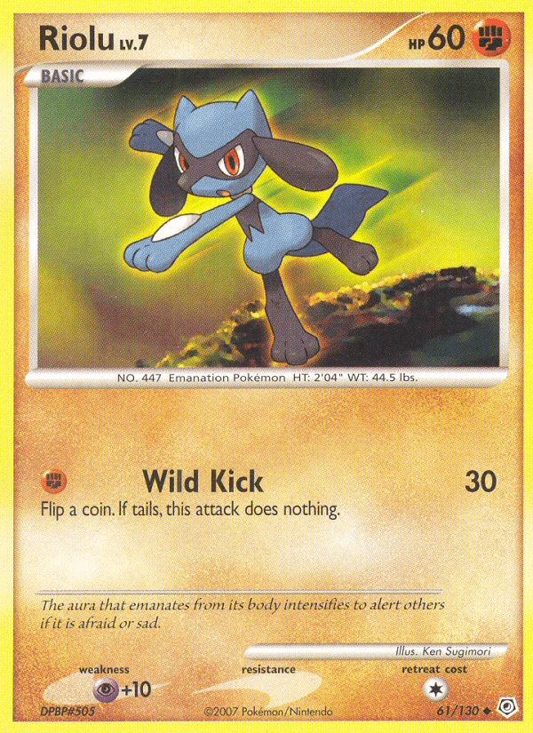 Riolu (61/130) [Diamond & Pearl: Base Set] Pokemon Single Pokémon  | Multizone: Comics And Games