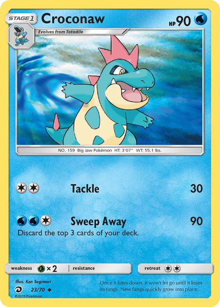 Croconaw (23/70) [Sun & Moon: Dragon Majesty] Pokemon Single Pokémon  | Multizone: Comics And Games