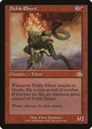 Fickle Efreet [Prophecy] MTG Single Magic: The Gathering  | Multizone: Comics And Games