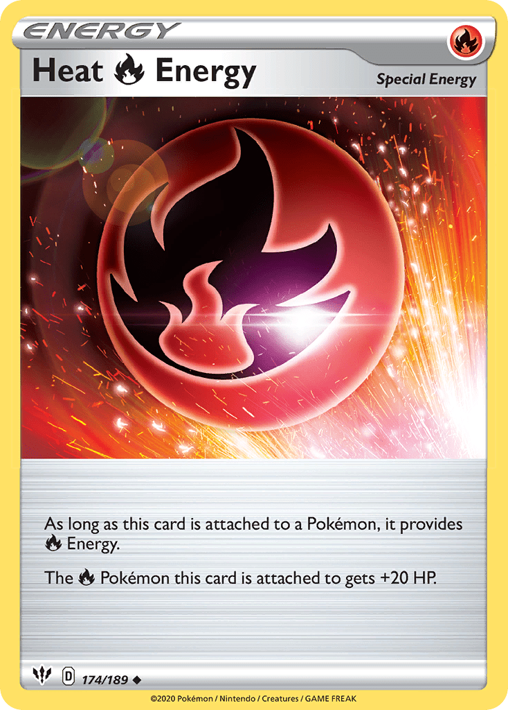 Heat Fire Energy (174/189) [Sword & Shield: Darkness Ablaze] Pokemon Single Pokémon  | Multizone: Comics And Games