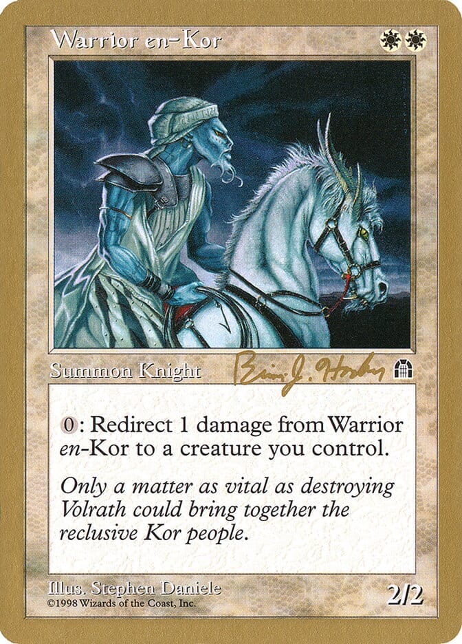 Warrior en-Kor (Brian Hacker) [World Championship Decks 1998] MTG Single Magic: The Gathering  | Multizone: Comics And Games