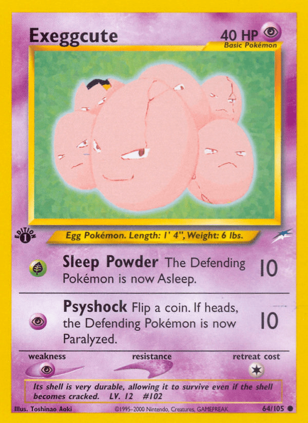 Exeggcute (64/105) [Neo Destiny 1st Edition] Pokemon Single Pokémon  | Multizone: Comics And Games