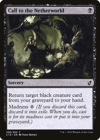 Call to the Netherworld [Commander 2019] MTG Single Magic: The Gathering  | Multizone: Comics And Games
