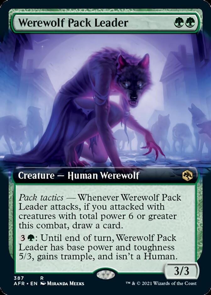 Werewolf Pack Leader (Extended) [Dungeons & Dragons: Adventures in the Forgotten Realms] MTG Single Magic: The Gathering  | Multizone: Comics And Games