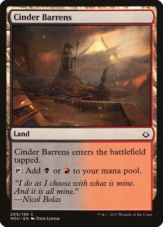 Cinder Barrens [Hour of Devastation] MTG Single Magic: The Gathering  | Multizone: Comics And Games