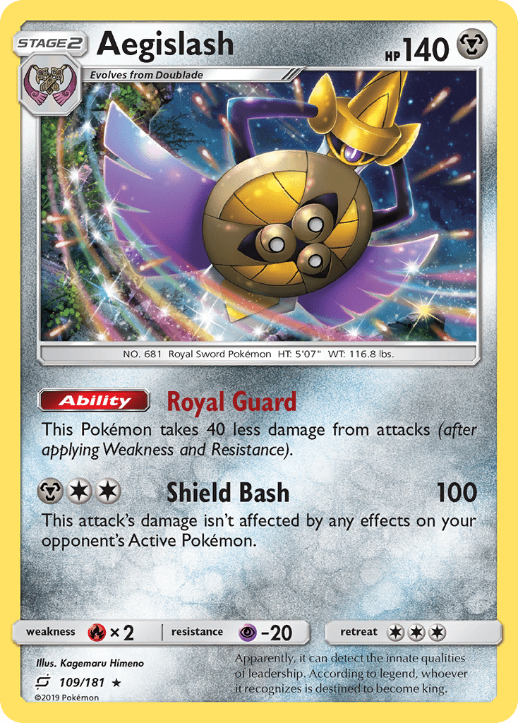Aegislash (109/181) [Sun & Moon: Team Up] Pokemon Single Pokémon  | Multizone: Comics And Games