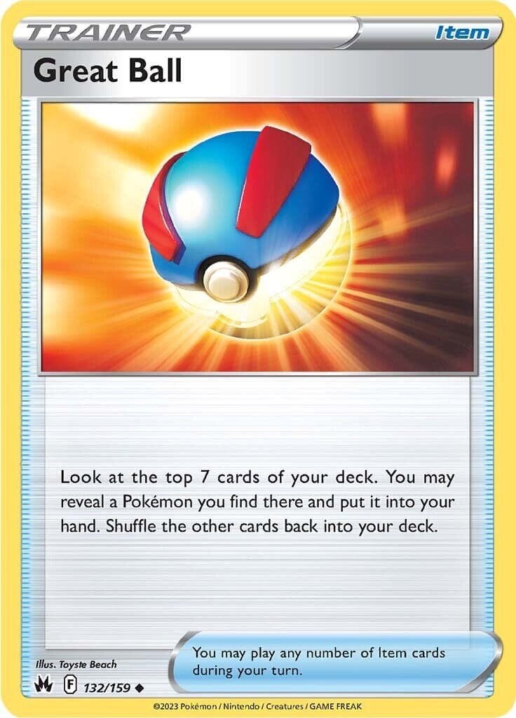 Great Ball (132/159) [Sword & Shield: Crown Zenith] Pokemon Single Pokémon  | Multizone: Comics And Games