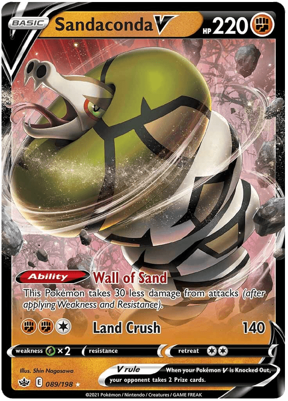 Sandaconda V (089/198) [Sword & Shield: Chilling Reign] Pokemon Single Pokémon  | Multizone: Comics And Games