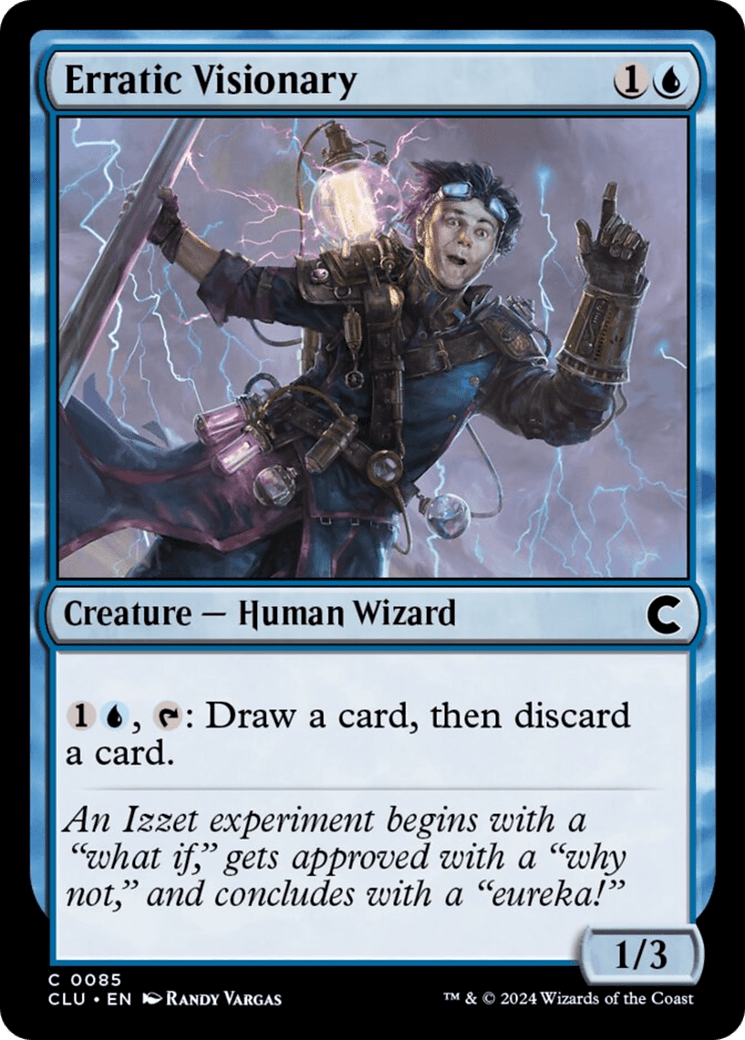 Erratic Visionary [Ravnica: Clue Edition] MTG Single Magic: The Gathering  | Multizone: Comics And Games