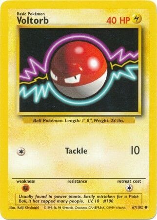 Voltorb (67/102) [Base Set Unlimited] Pokemon Single Pokémon  | Multizone: Comics And Games